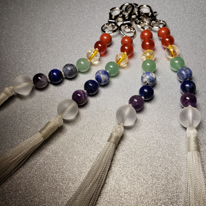 Mini Mala Keychain - Chakra